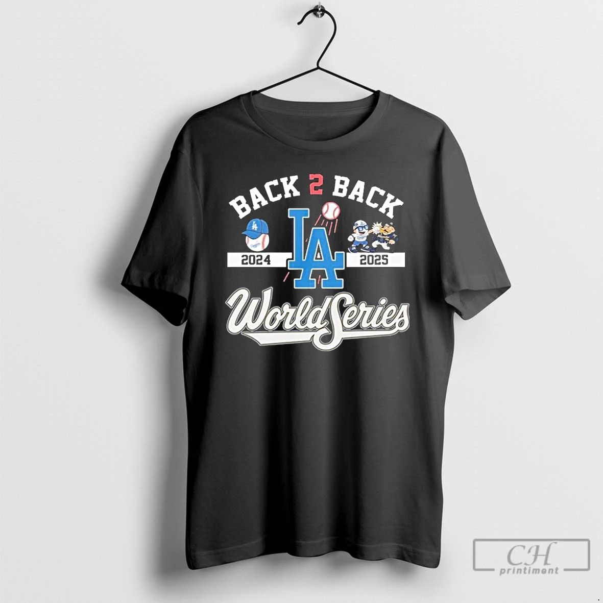 Classic Los Angeles Dodgers Back 2 Back 2024 2025 World Series T Shirts