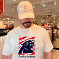 Carolina Panthers American 250th Flag Heritage Wordmark shirt