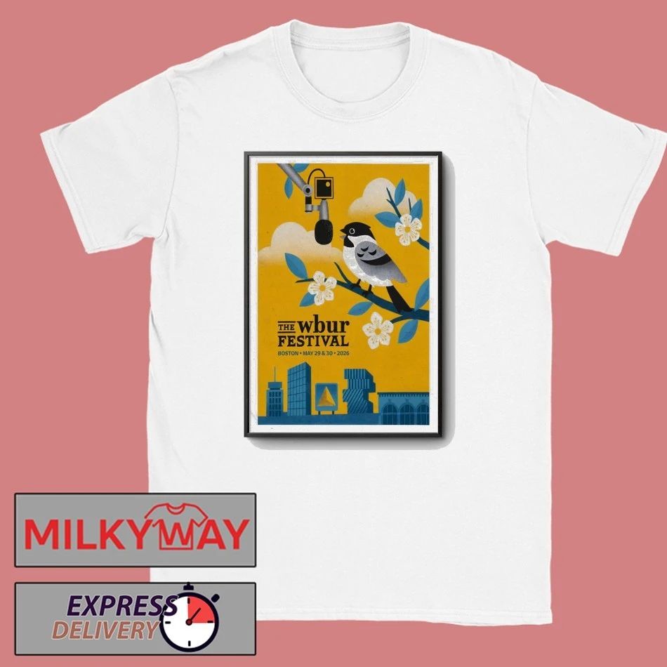 The Wbur Festival Boston MA 5 29-5 30 2026 Poster shirt