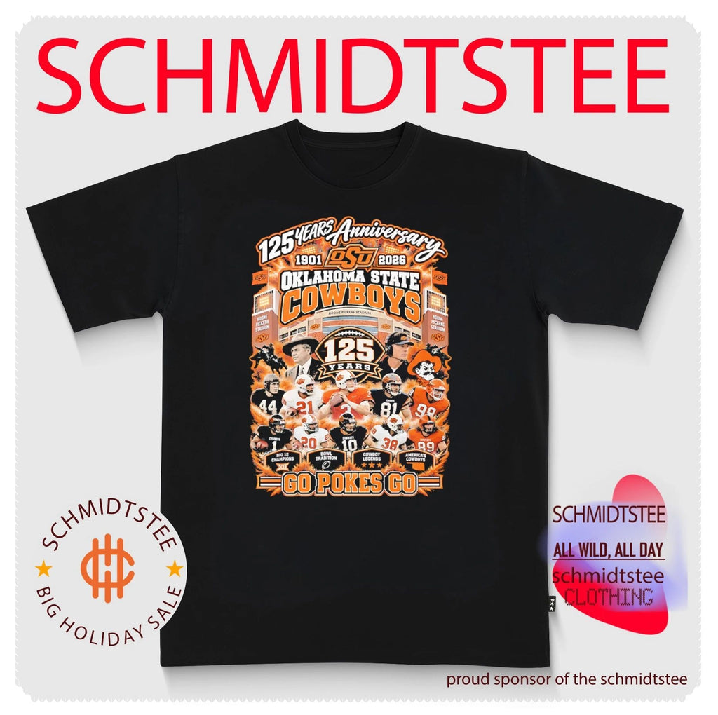Oklahoma State Cowboys 125 years Anniversary 1901-2026 go Pokes go shirt