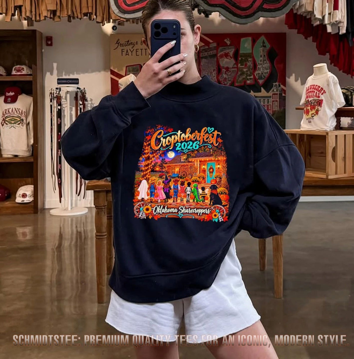 Croptoberfest 2026 Oklahoma Sharecroppers Halloween Kids shirt