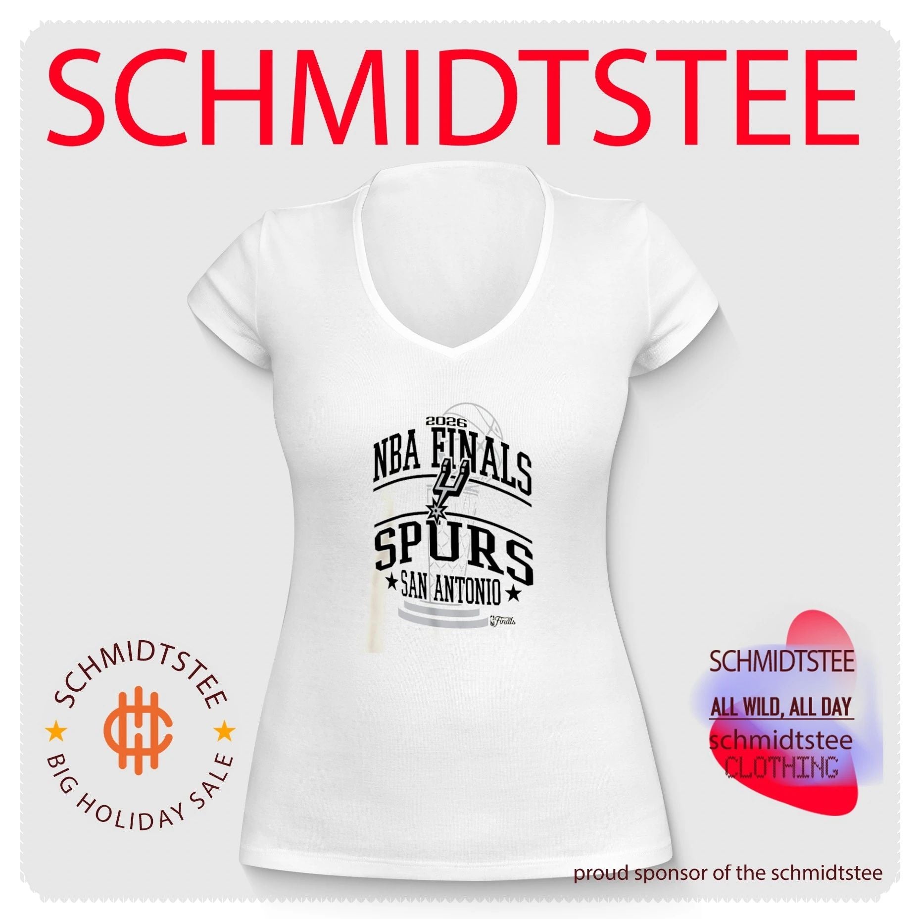 San Antonio Spurs 2026 NBA Finals Star Arch shirt