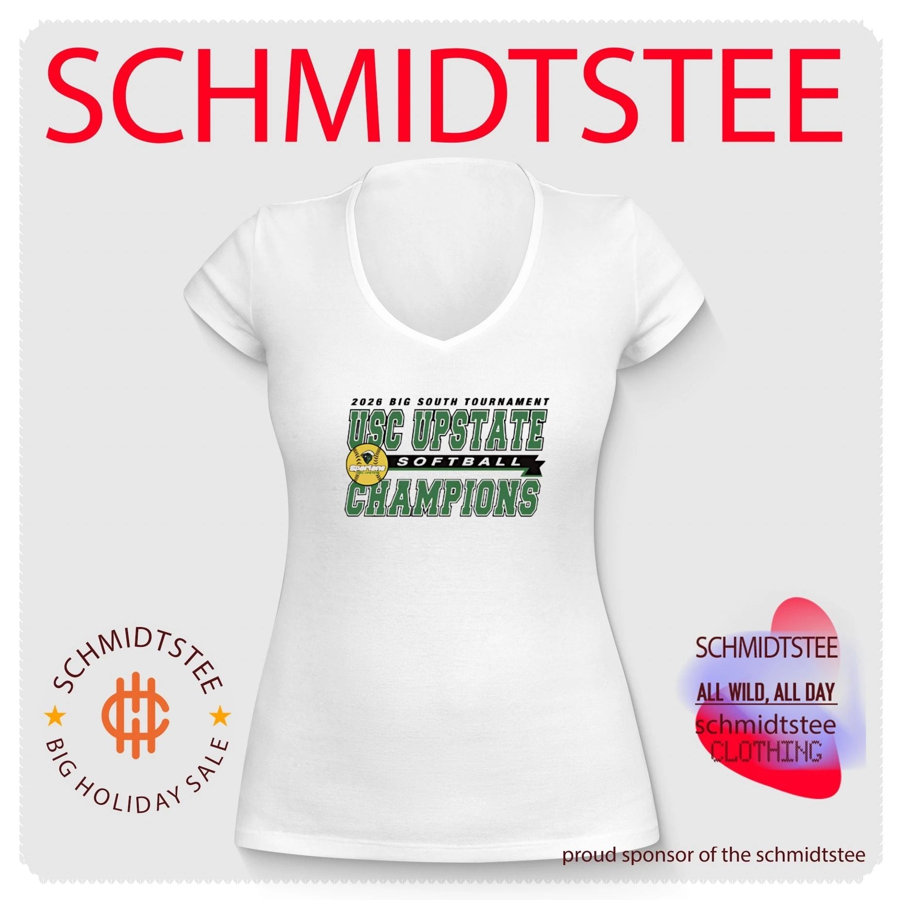 USC Upstate Softball 2026 Big South Tournament Champions shirt