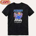Kansas Jayhawks Basketball In My Veins Jesus In My Heart Shirt