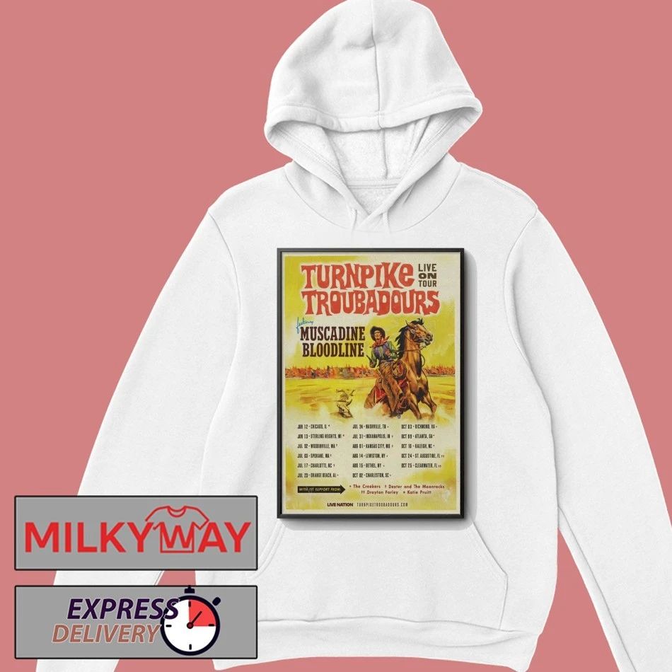 Turnpike Troubadours And Muscadine Bloodline Tour 2026 Poster shirt