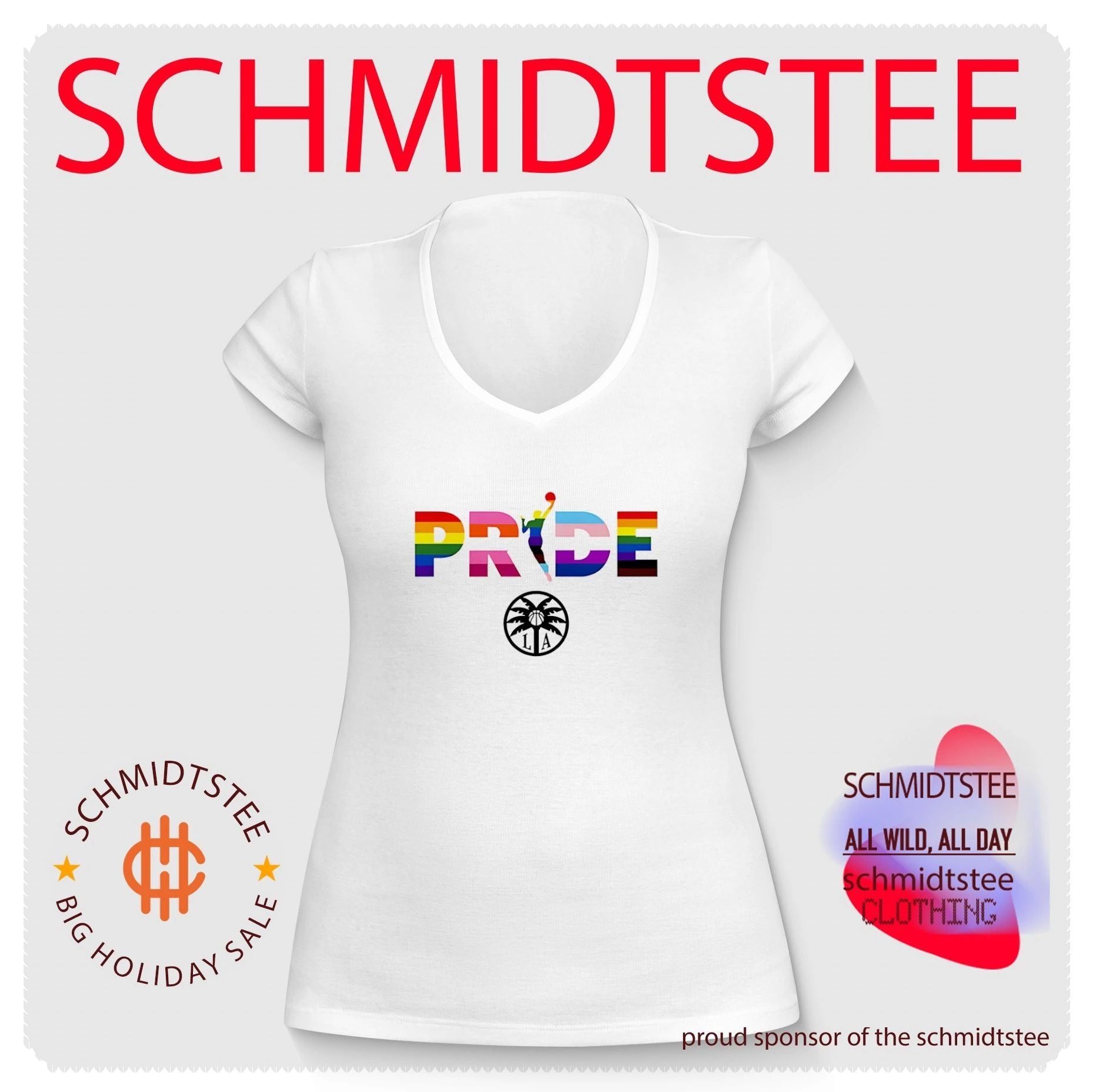 Los Angeles Sparks WNBA pride stripes shirt