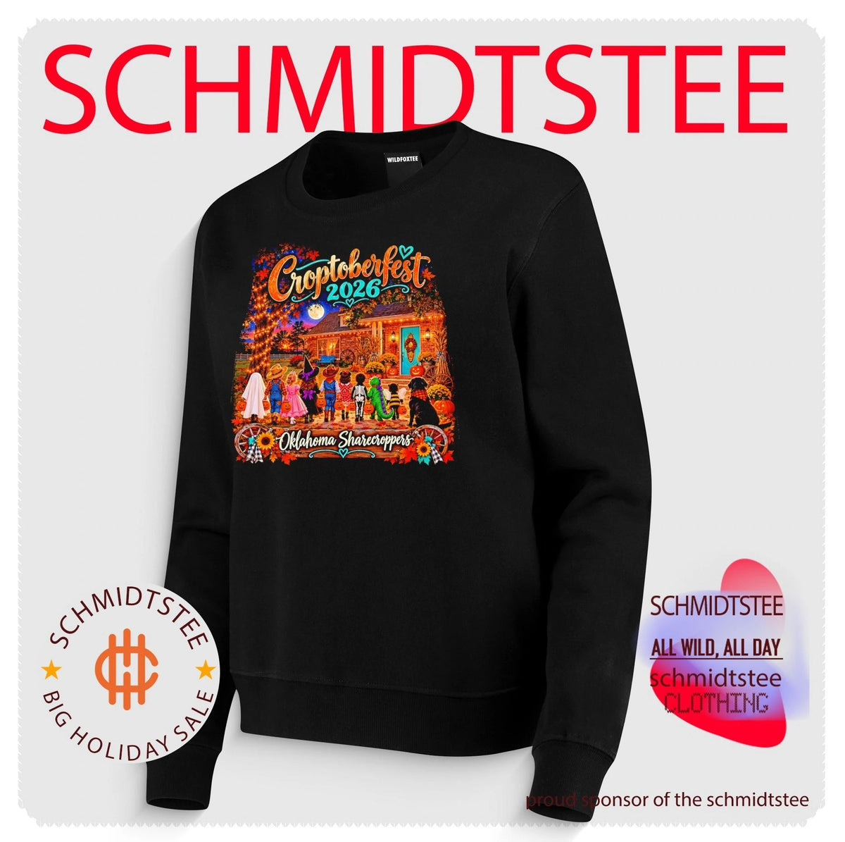 Croptoberfest 2026 Oklahoma Sharecroppers Halloween Kids shirt