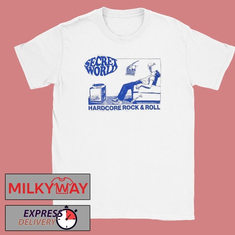 Secret World X Drain Headline Is Your Friend Tour 2026 Merch Dallas Texas At Ferris Wheelers On March 19 2026 Hardcore Rock And Roll T-Shirt