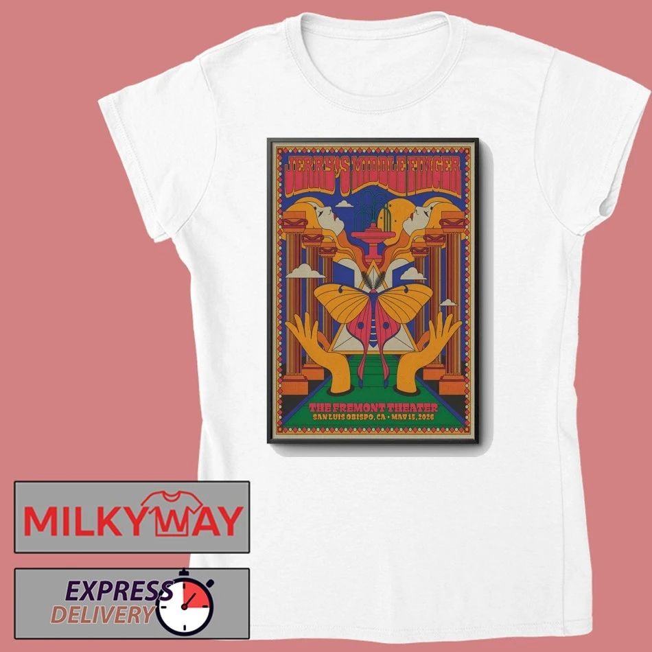 Jerry’s Middle Finger May 15 2026 At The Fremont Theater Show Poster shirt