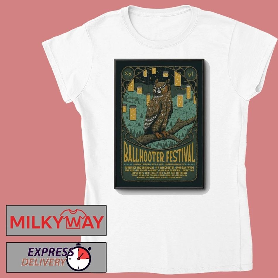 Ballhooter Festival West Virginia 9 4-9 6 2026 Poster shirt
