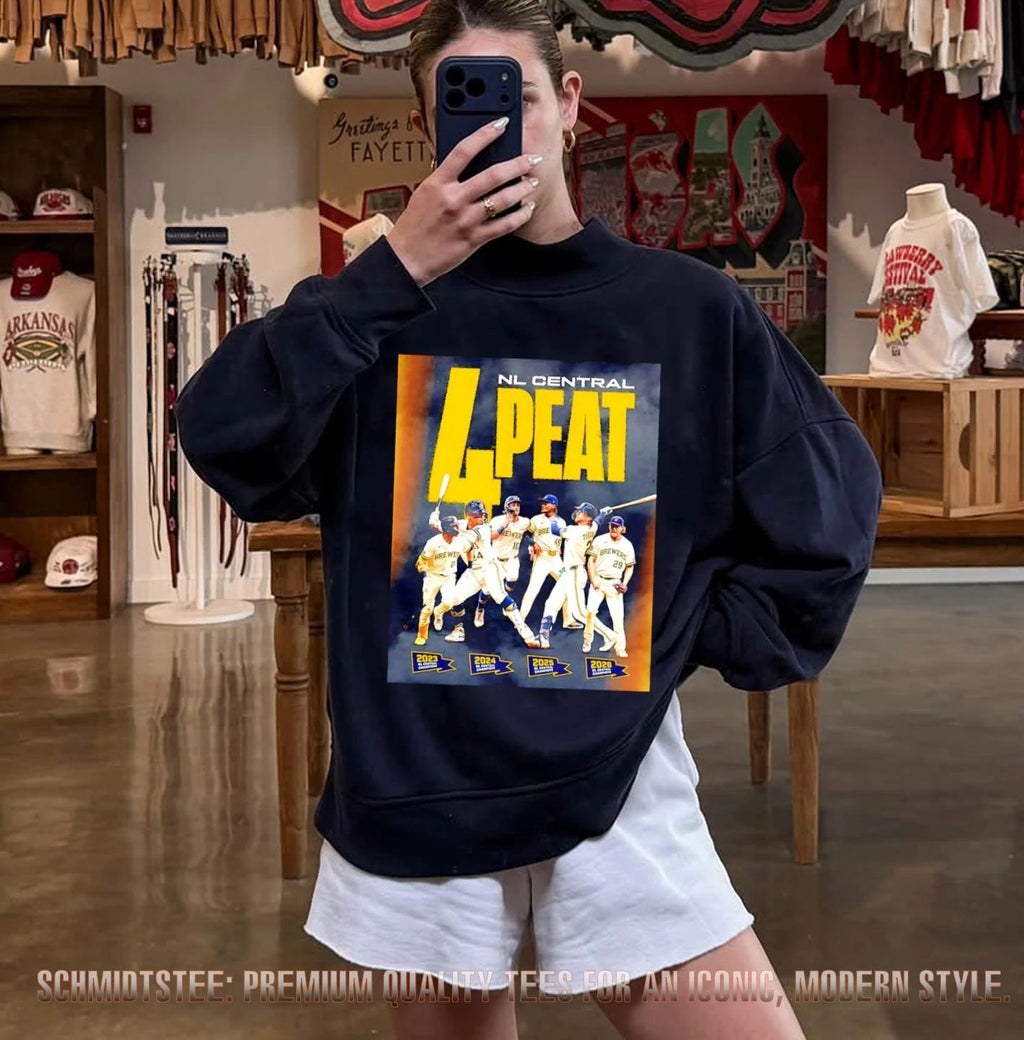 Milwaukee Brewers 4 Peat 2026 NL Central Champs Poster shirt