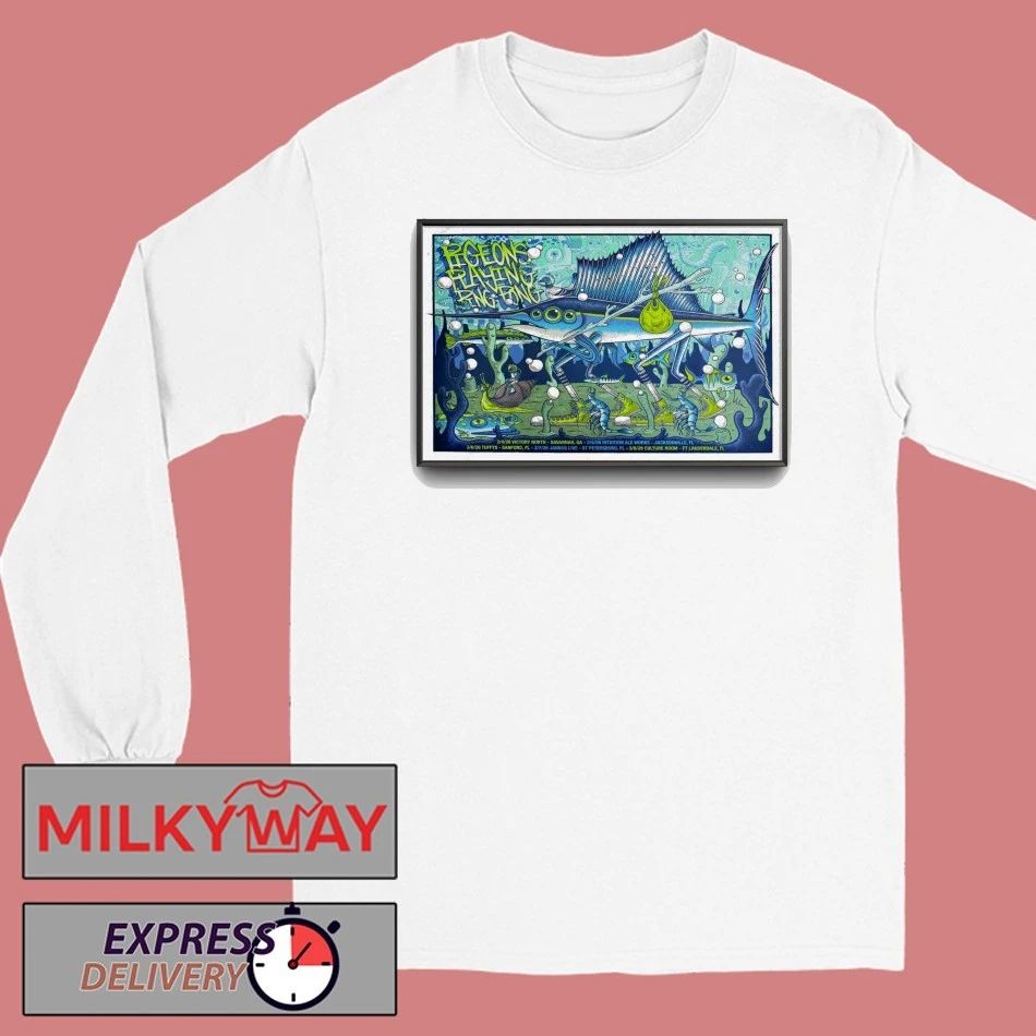 Pigeons Playing Ping Pong Florida March 2026 Tour Poster shirt