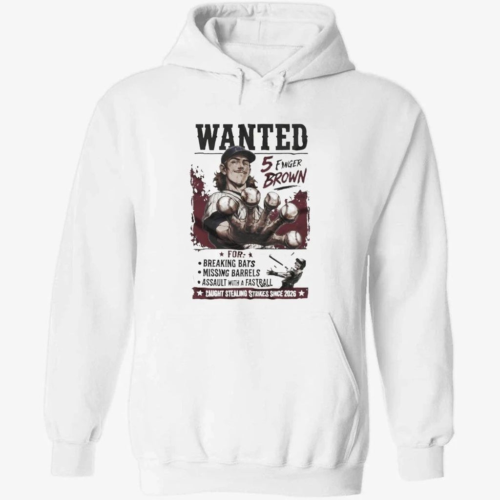 Chicago Cubs Wanted 5 Finger Brown Funny Pitcher Western Shirt