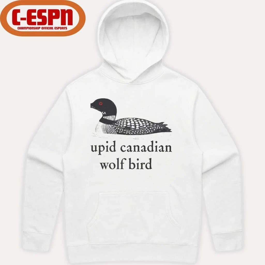 Stupid Canadian Wolf Bird Shirt