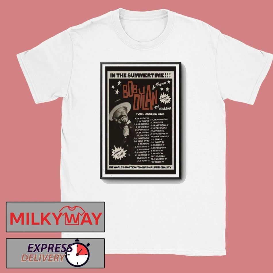 Bob Dylan Jun 12 2026 Lincoln, CA Poster shirt