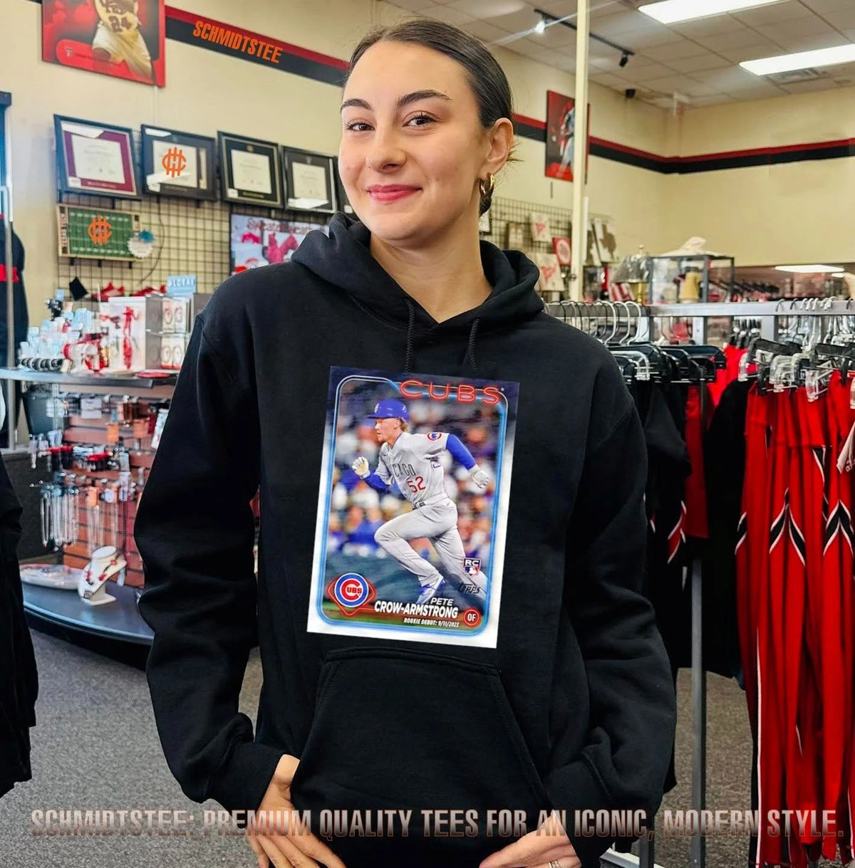 Chicago Cubs Pete Crow-Armstrong Topps Baseball Card shirt
