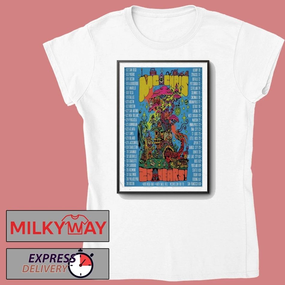 MC Chris Celebrates 25 Years National Tour Poster shirt