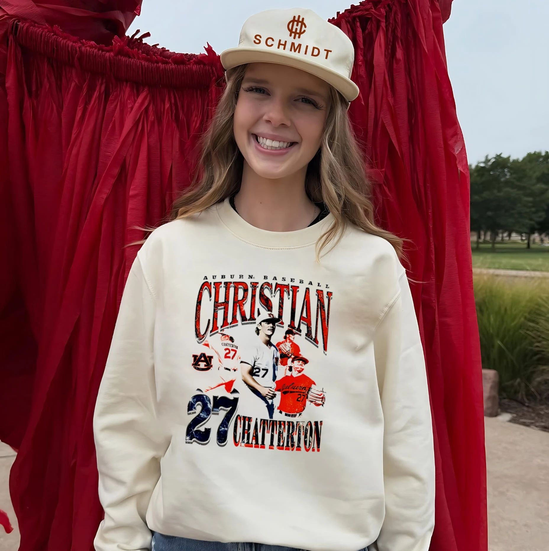 Auburn Baseball Christian Chatterton number 27 shirt