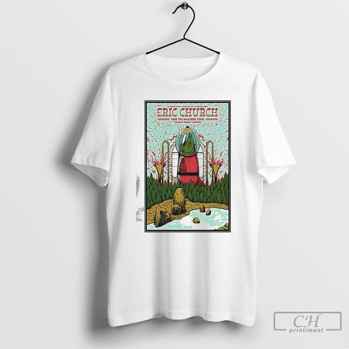 Classic Eric Church At Spokane Arena In Spokane Wa On Oct 25 2025 T Shirts