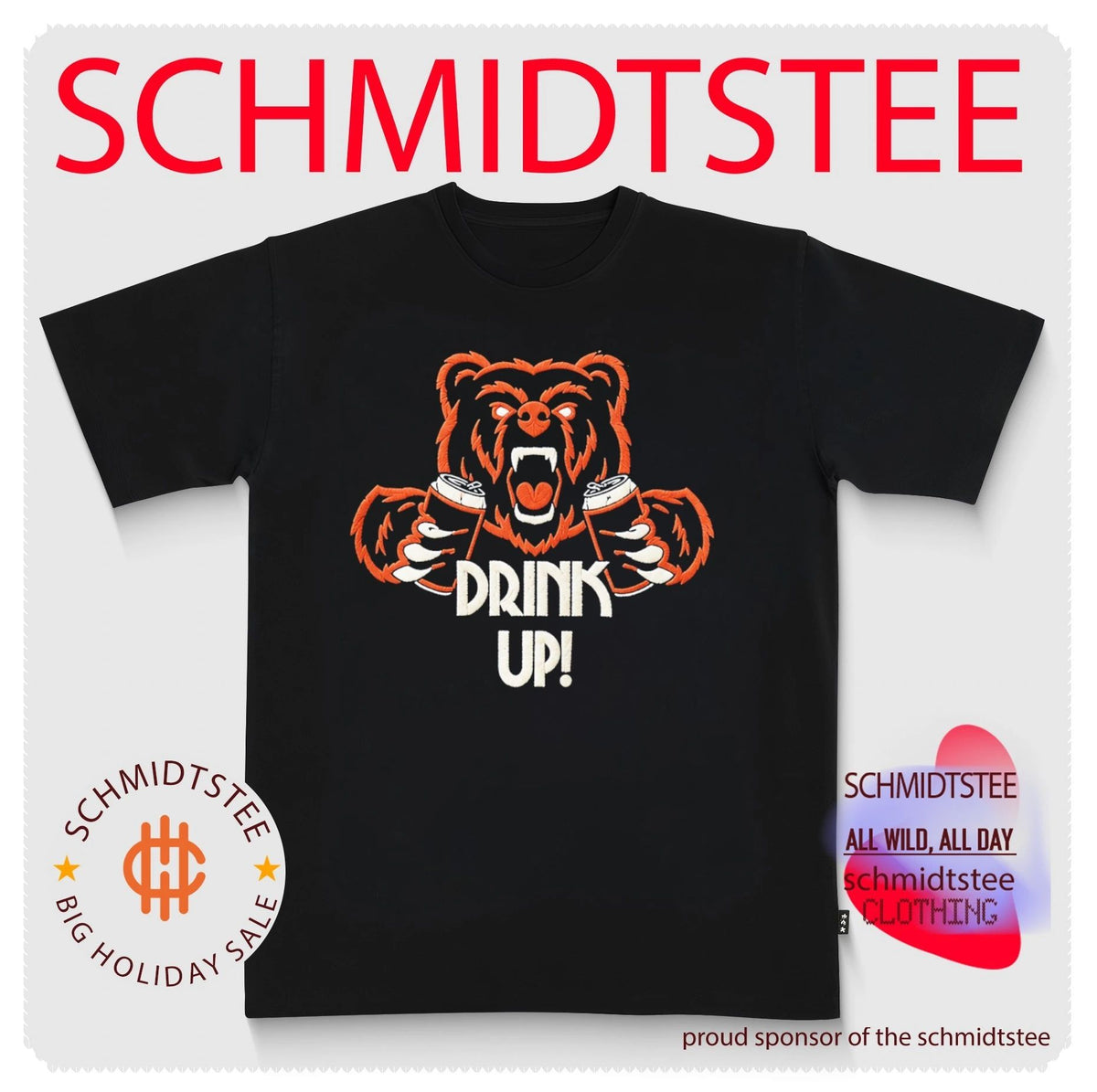 Chicago Football Bear Drink Up shirt