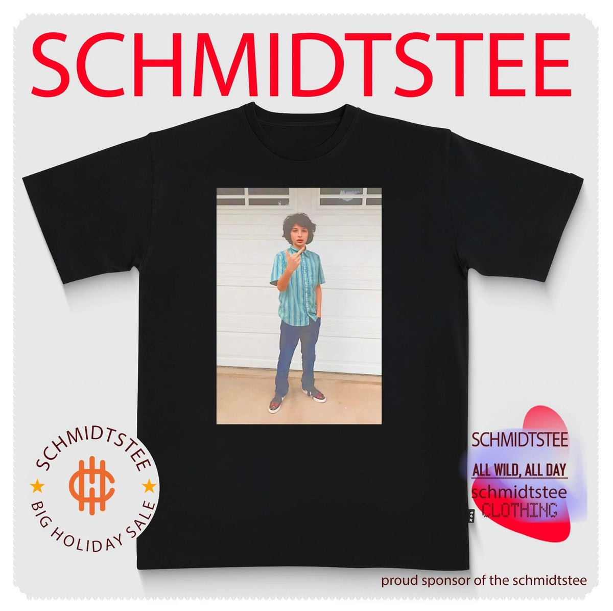 Little Finn Wolf middle finger shirt