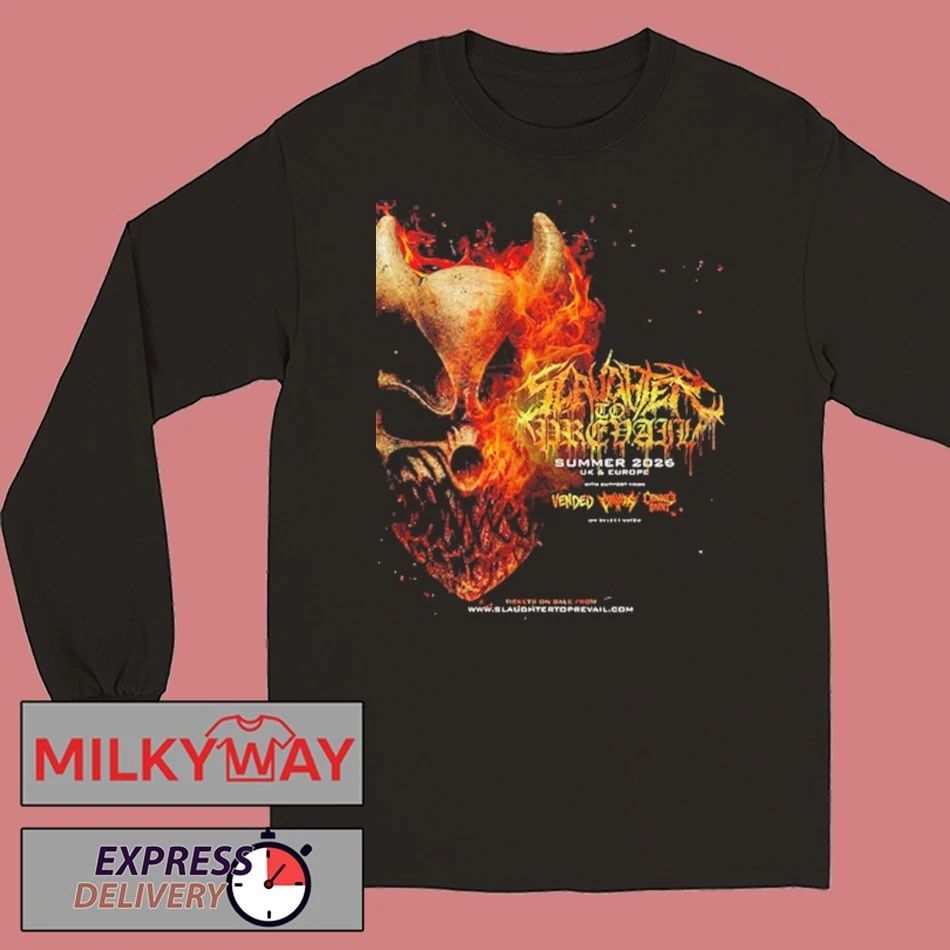 Slaughter To Prevail Summer 2026 UK And Europe Tour Schedule Tour Dates shirt