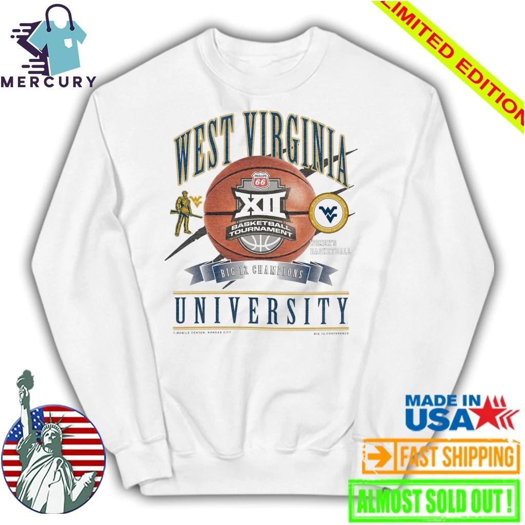 West Virginia Mountaineers 2026 Big 12 Women’s Basketball Champions Shirt
