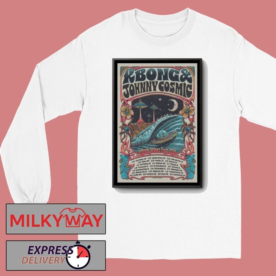 KBong And And Johnny Cosmic Tour Infinite Waves 2026 Poster shirt