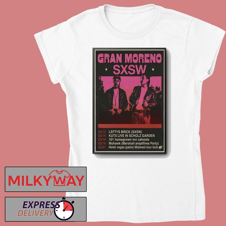 GRAN MORENO March 2026 Tour Poster shirt