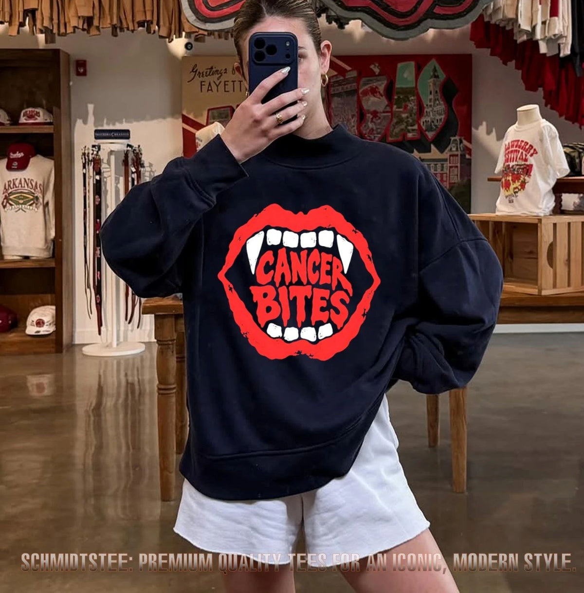 Cancer bites illustration Halloween 2026 shirt