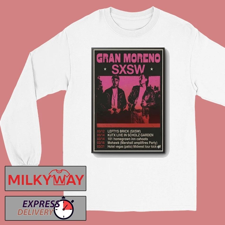 GRAN MORENO March 2026 Tour Poster shirt