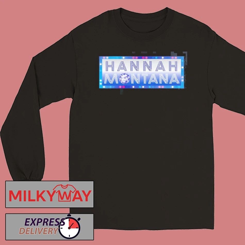 Hannah Montana 20 Years Anniversary Disco Lights Billboard Logo T-Shirt