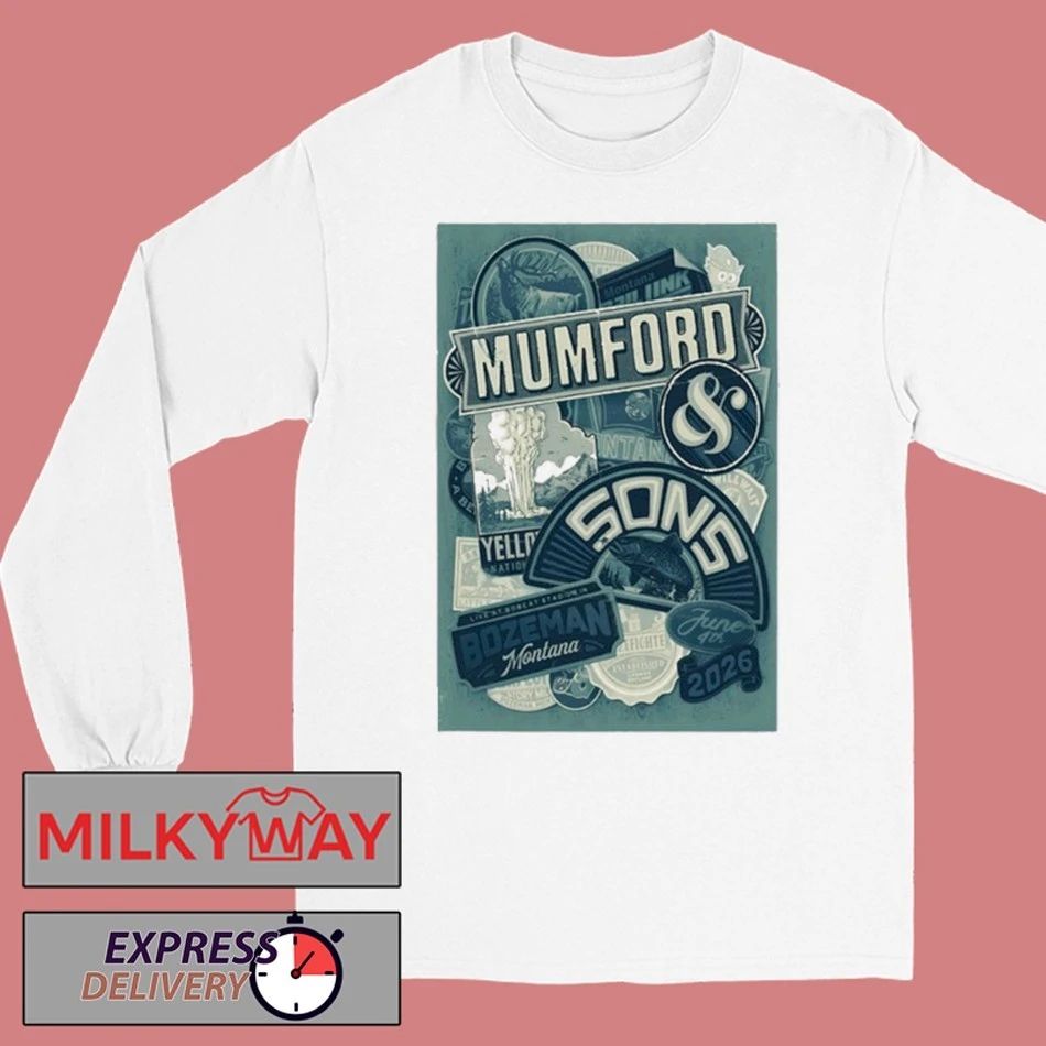 Mumford And Sons Bobcat Stadium in Bozeman MT June 4 2026 shirt