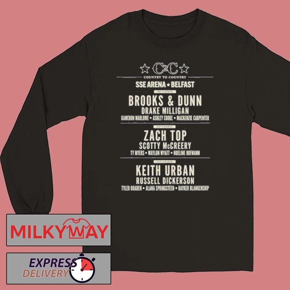 C2C Country To Country Belfast Tour 2026 Shirt