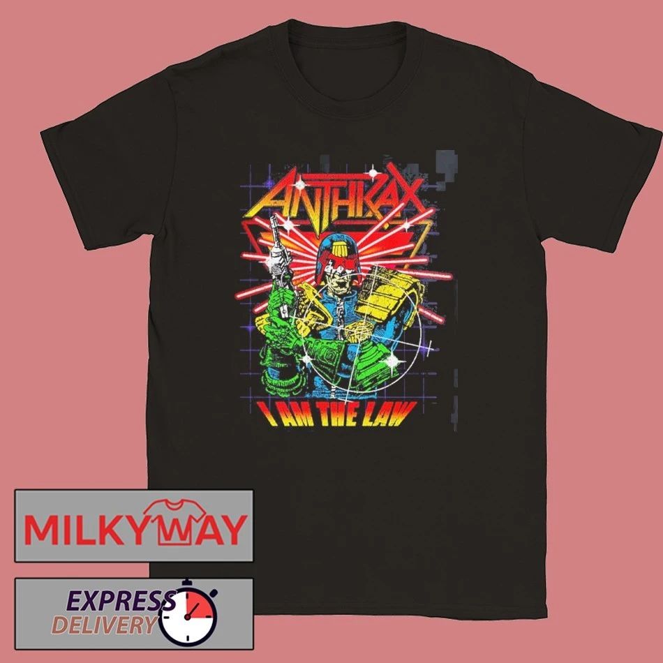 Anthrax Europe 2026 Tour Merch I Am The Law Cyber Judge T-Shirt