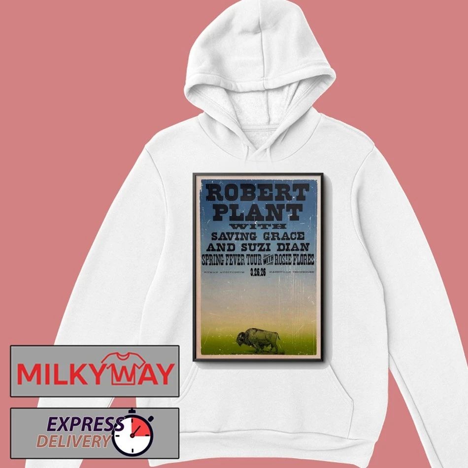 Robert Plant Ryman Auditorium in Nashville, TN Mar 26 2026 Poster shirt