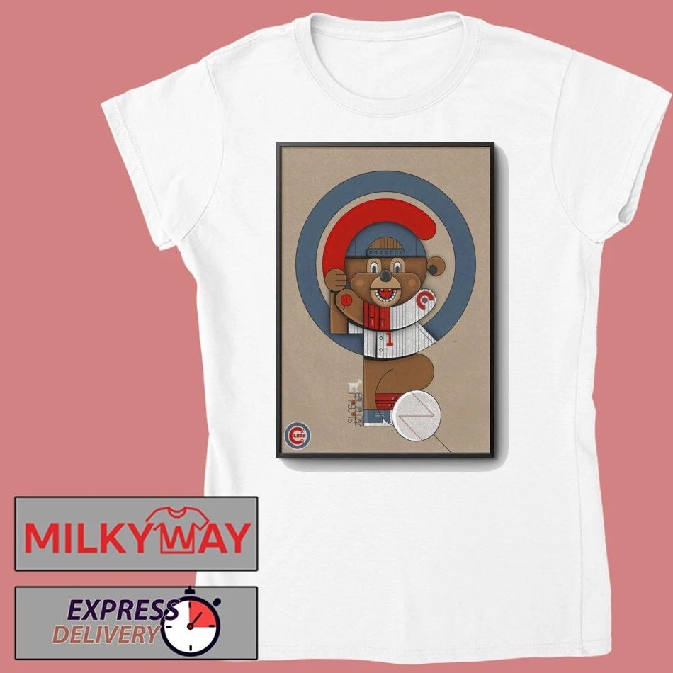 Clark The Cub at Wrigley Field Poster shirt