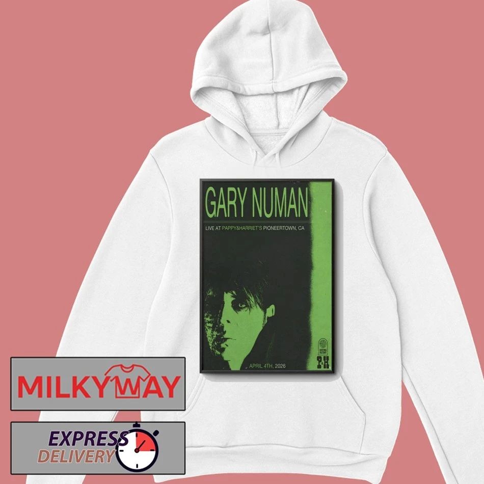 Gary Numan Apr 4 2026 Pappy-Harriet’s in Pioneertown CA Poster shirt