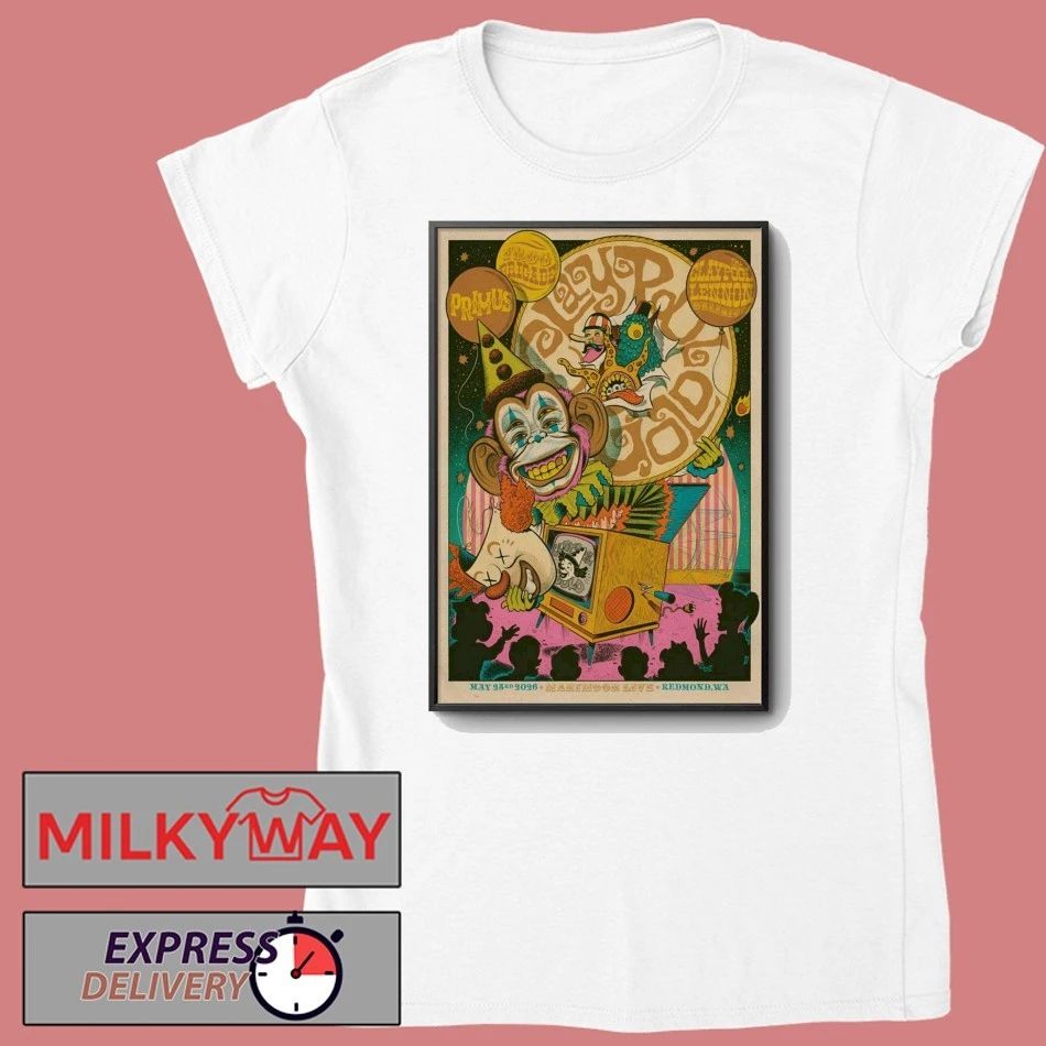Primus Claypool Gold Tour May 23 2026 Redmond WA Poster shirt