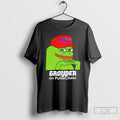 Classic Pepe Frog Meme America First Grouder On Pulsechain T Shirts