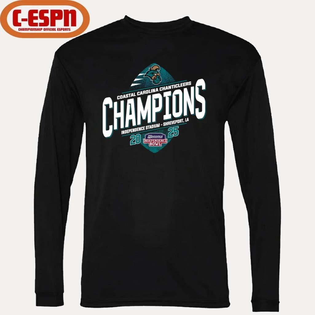 Coastal Carolina Football 2025 Independence Bowl Champions T-Shirt