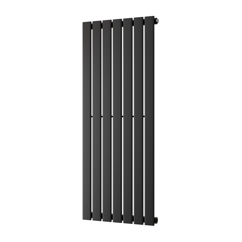 Typhoon – Black Designer Radiator H1200mm x W476mm Single Panel – Feet Included