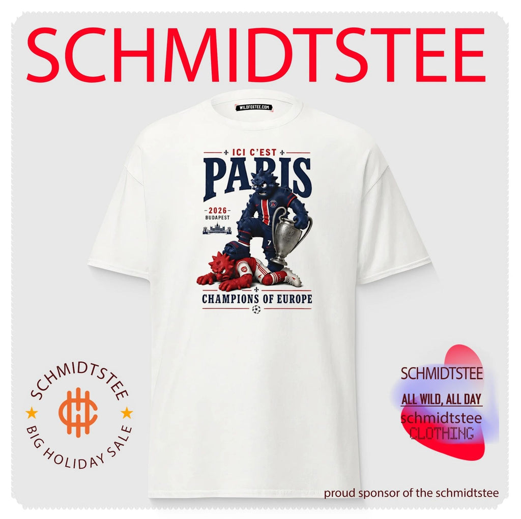 Ici C’est Paris 2026 Budapest Champions of Europe mascot shirt
