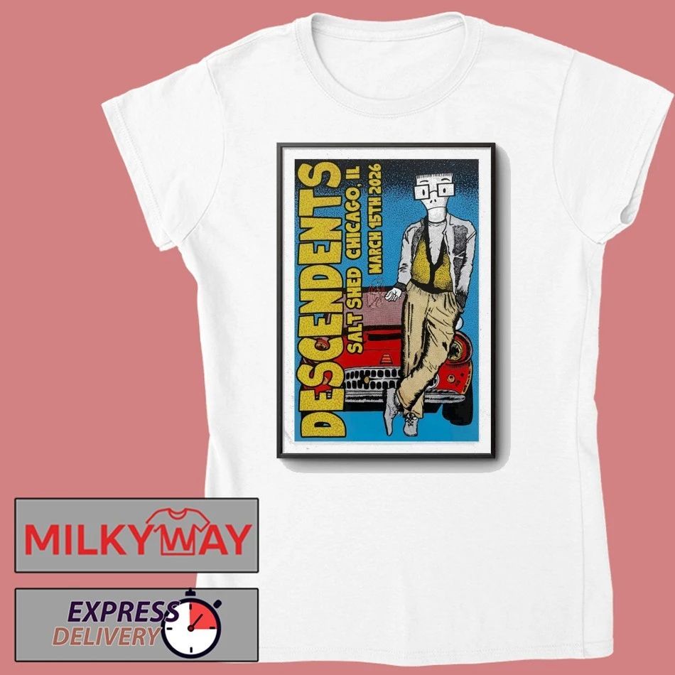 Descendents The Salt Shed in Chicago IL Mar 15 2026 Poster shirt