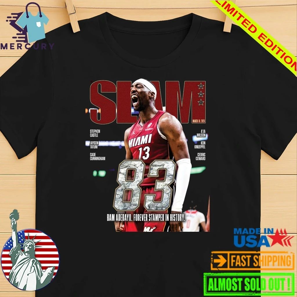 SLAM 83 Points Bam Adebayo Miami Heat Forever Stamped In History Shirt