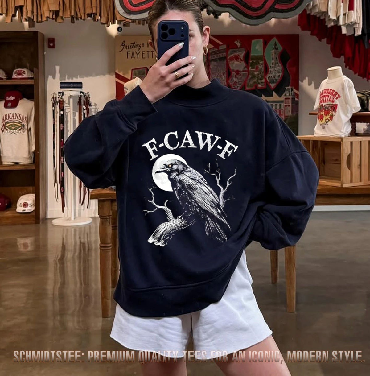 F-Caw-F Crow Halloween 2026 illustration shirt