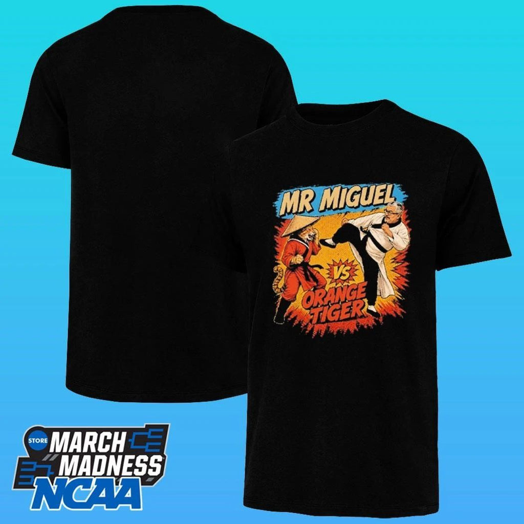 Mr Miguel Vs Orange Tiger Mistah Miguel Kung Fu Cat Shirt