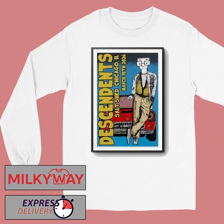 Descendents The Salt Shed in Chicago IL Mar 15 2026 Poster shirt