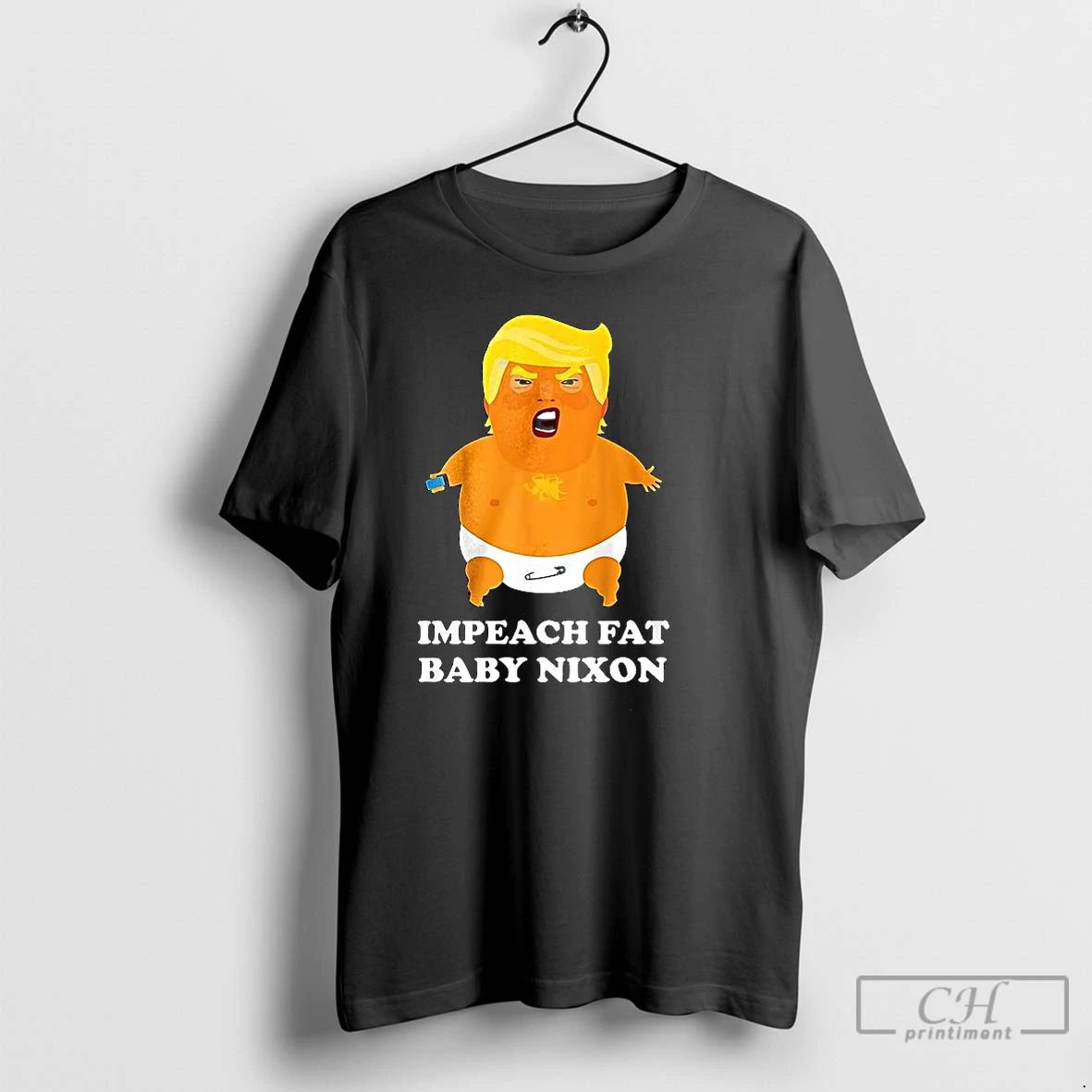 Classic Impeach Fat Baby Nixon Trump T Shirts