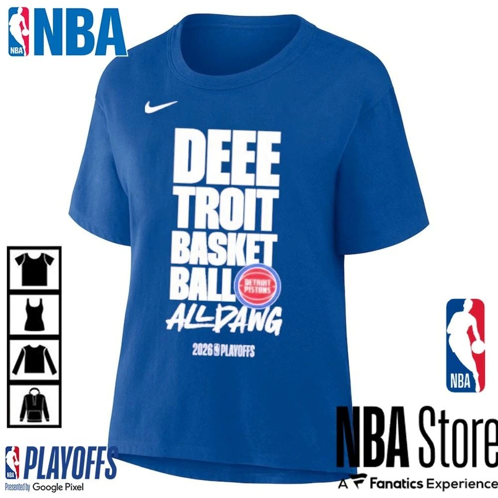 Deeetroit Basketball All Dawg Detroit Pistons 2026 NBA Playoffs Shirt
